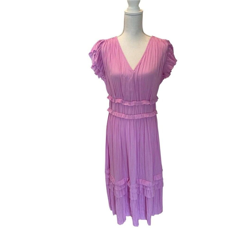 Current Air Nati Sayulita Pink and Purple Dress NWT M $158